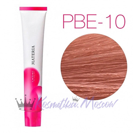 Lebel Materia 3D PBe-10 (яркий блондин розово-бежевый) - Перманентная низкоаммичная краска для волос 80 мл