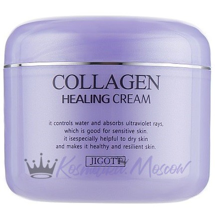 JIGOTT Питательный ночной крем с коллагеном Collagen Healing Cream 100 мл