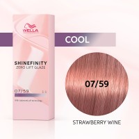 Гель-крем краска Wella Shinefinity 07/59 Клубничное Вино