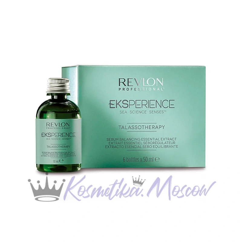 Revlon Professional Средство против жирности кожи головы Eksperience Talassotherapy Sebum Balancing Essential Oil Extract, 6 x 50 мл