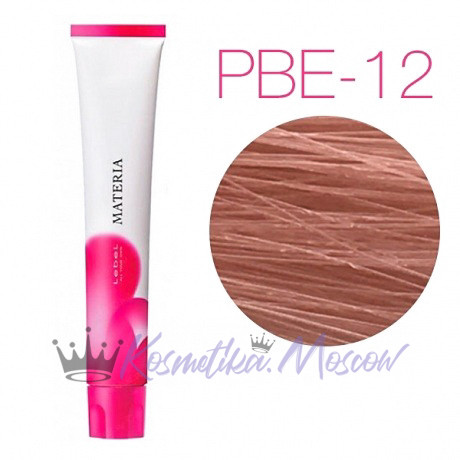 Lebel Materia 3D PBe-12 (супер блондин розово-бежевый) - Перманентная низкоаммичная краска для волос 80 мл
