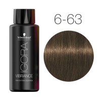 Темный русый шоколадно-матовый - Schwarzkopf Igora Vibrance 6-63 60 мл
