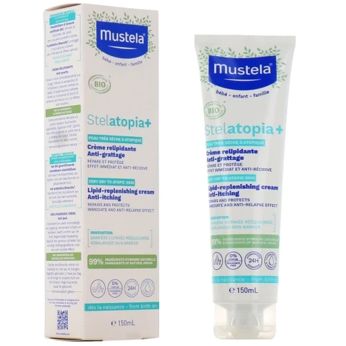 Mustela Крем для восстановления липидов Stelatopia+ 150 мл