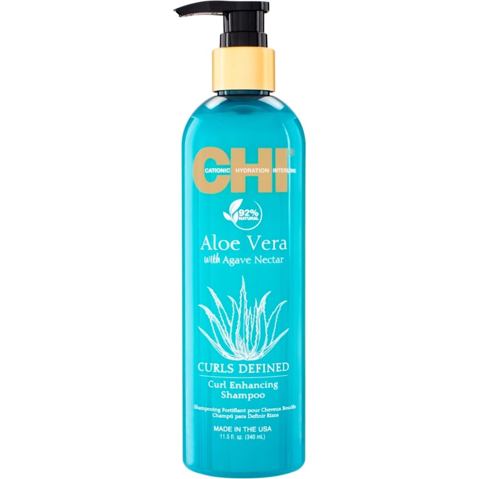 CHI ALOE VERA with Agave Nectar Шампунь для вьющихся волос 340 мл