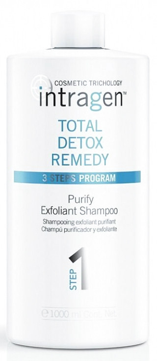 Очищающий шампунь-эксфолиант - Revlon Intragen Total Detox Remedy Shampoo 1000 мл