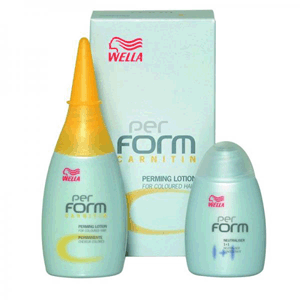 Лосьон для окрашенных волос + Пенный фиксатор - Wella Professional Perform Carnitin С 75 + 50 мл