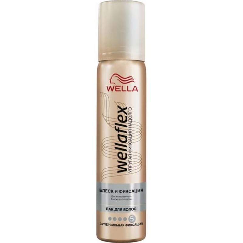 Wella WellaFlex Shiny Hold Лак для волос Блеск и Фиксация суперсильной фиксации 75 мл