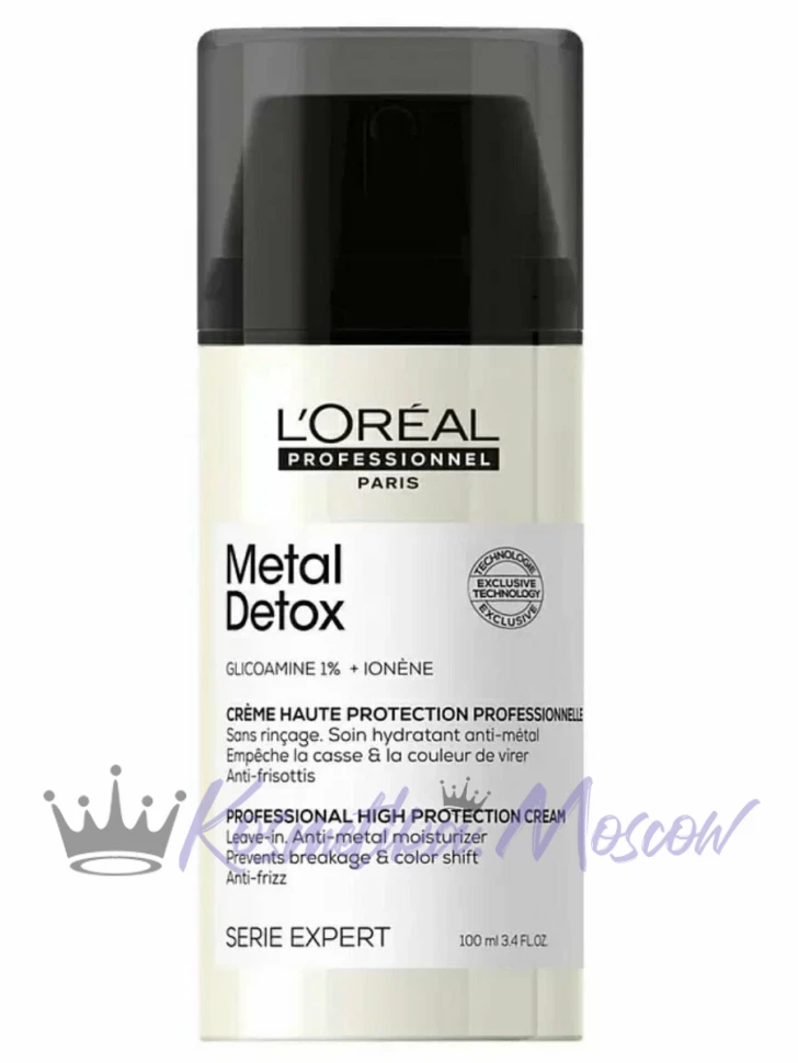 Крем против ломкости волос Loreal Metal Detox 100 мл