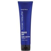 Глубокое питание и термозащита осветленных волос - Matrix Total Results Brass Off Blonde Threesome 150 мл