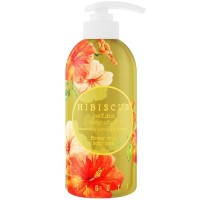 JIGOTT Парфюмированный лосьон для тела с экстрактом гибискуса Hibiscus Perfume Body Lotion 500 мл