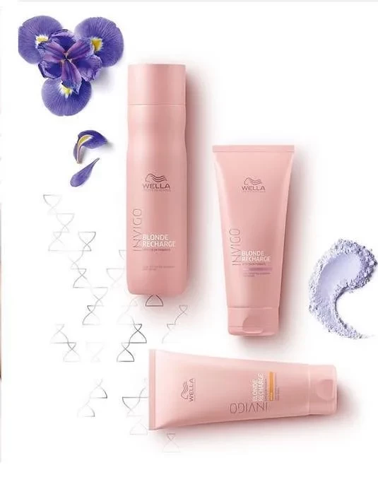 INVIGO Blond Recharge Шампунь-нейтрализатор желтизны для холодных светлых оттенков,500 мл