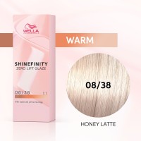 Гель-крем краска Wella Shinefinity 08/38 Медовое Латте