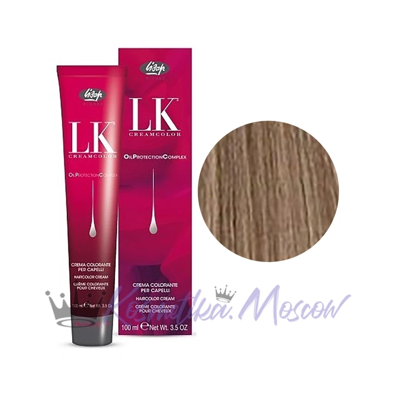 Lisap Milano Краска для волос Lisap LK OIL PROTECTION Complex, 8/0 светлый блондин, 100 мл