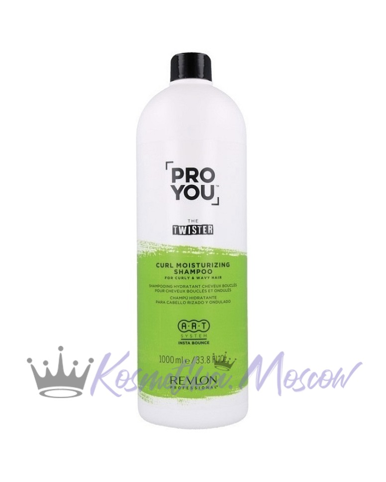 Revlon Professional Увлажняющий шампунь для волнистых и кудрявых волос Pro You Twister Curl Moisturizing, 1000 мл