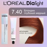 Краска для волос LOREAL DIA Light 7.40 (Глубокий медный блондин)