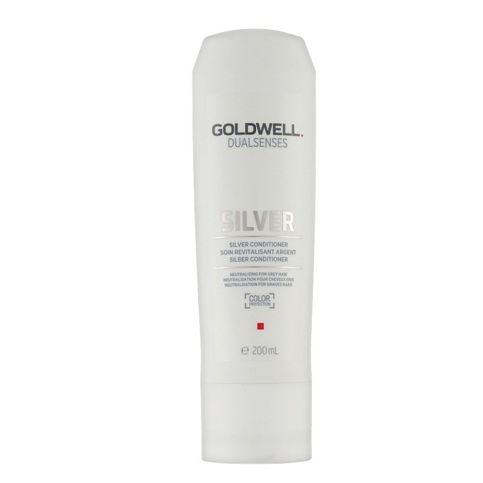 Goldwell Dualsenses Silver Conditioner - корректирующий кондиционер для седых и светлых волос, 200 м