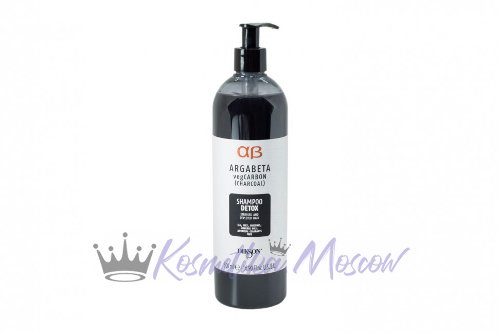 DIKSON Shampoo DETOX/Шампунь с растительным углем, маслами лаванды и иланг-иланг для волос подверженных стрессу 500 мл