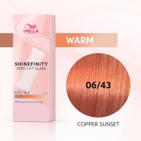 Гель-крем краска Wella Shinefinity 06/43 Багряный Рассвет