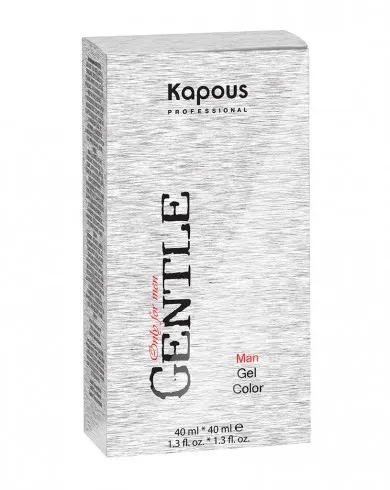 Kapous №6 Гель-краска для мужчин светло-коричневый б/аммония Gentlemen, (40мл+40мл)