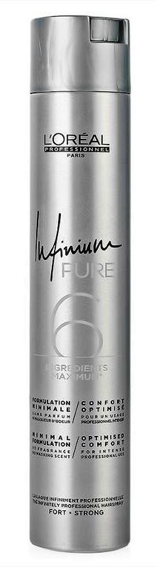 LOREAL INFINIUM ПЮР СТРОНГ  ЛАК БЕЗ ЗАПАХА СИЛЬНОЙ ФИКСАЦИИ  (фикс.3) 500 мл