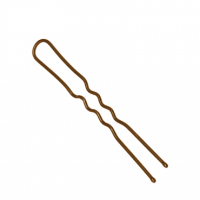 Шпильки DEWAL коричневые, волна 60 мм, 200 гр, в коробке, мягкие