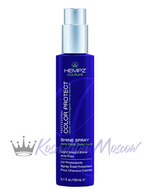 Спрей увлажнение и блеск Hempz Hair Care Color Protect Shine Spray 150 мл.