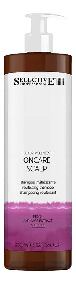 Selective Шампунь для ревитализации хрупких волос, склонных к выпадению ONCARE SCALP , 950 мл