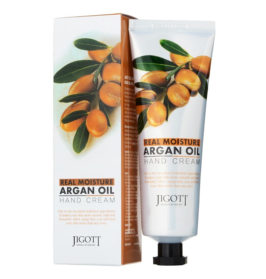JIGOTT Увлажняющий крем для рук с аргановым маслом Real Moisture Argan Oil Hand Cream 100мл