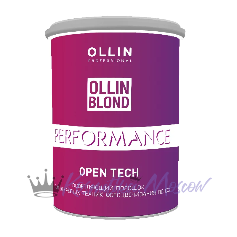 Осветляющий порошок для открытых техник обесцвечивания волос OLLIN BLOND PERFORMANCE Open Tech -500гр.
