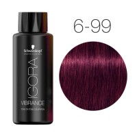 Темный русый фиолетовый экстра - Schwarzkopf Igora Vibrance 6-99 60 мл