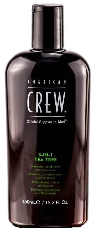American Crew Шампунь/кондиционер/гель для душа 3в1 TEA TREE чайное дерево 1л