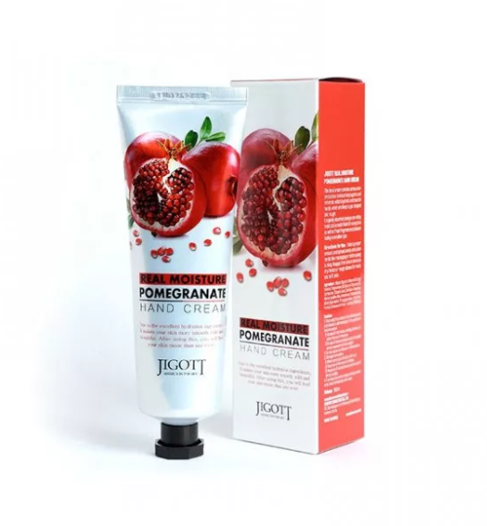 JIGOTT Увлажняющий крем для рук с экстрактом граната Real Moisture Pomegranate Hand Cream 100мл