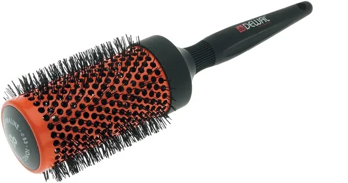 Термобрашинг DEWAL серия`Оранжевая`,ионо-керамическое покрытие,волнистая нейлоновая щетина d43/58 мм