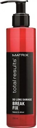 Несмываемый эликсир для восстановления волос - Матрикс Total Results So Long Damage Break Fix Leave-in-Elixir 200 мл