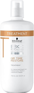 BC Time Restore Q10 Plus Treatment - Маска возраждающая для зрелых волос (тайм ресторе ку 10) от Schwarzkopf Professional 750 мл