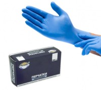 ARAVIA Перчатки нитриловые размер ХL цвет Голубые 100 штук/уп