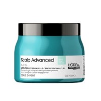Шампунь - маска с глиной для глубокого очищения жирной кожи головы Loreal Scalp Advanced - 500 мл