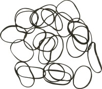 Резинки для волос DEWAL, силиконовые, черные mini 100 шт/уп