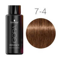 Средне-русый бежевый - Schwarzkopf Igora Vibrance 7-4 60 мл