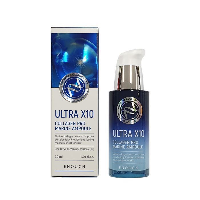 ENOUGH Сыворотка для лица с морским коллагеном Ultra X10 Collagen Pro Marine Ampoule 30 мл