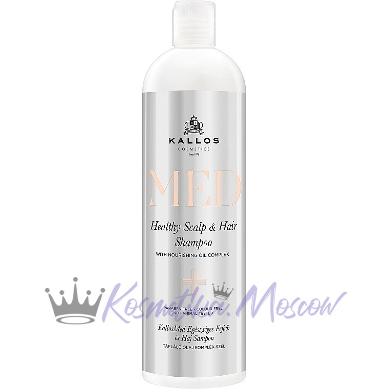 KALLOS MED HEALTHY SCALP AND HAIR SHAMPOO/ Питательный шампунь 500 мл