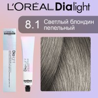 Краска для волос LOREAL DIA Light 8.1 (Светлый блондин пепельный)