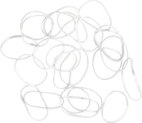 Резинки для волос DEWAL, силиконовые, белые mini 100 шт/уп