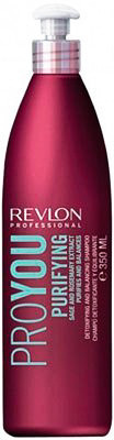 Шампунь для очищения и восстановления жирового баланса - Revlon PROYOU Purefying Shampoo 350 мл