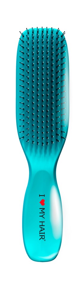 Парикмахерская щетка I LOVE MY HAIR "Spider Classic" 1501 бирюзовая глянцевая M