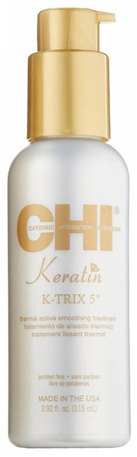 Эмульсия разглаживающая для волос с кератином - CHI Keratin K-TRIX 5 Thermal Active Smoothing Treatment 115 мл