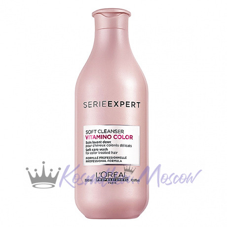 Безсульфатный шампунь для окрашенных волос - Loreal Vitamino Color Soft Cleanser 300 мл