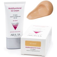 ARAVIA СС - крем защитный SPF - 20 Multifunctional CC Cream, Sand 02, туба - 50 мл