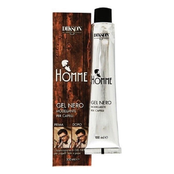 DIKSON HOMME Black-Gel - gel nero Тонирующий гель для седых волос 100 мл.