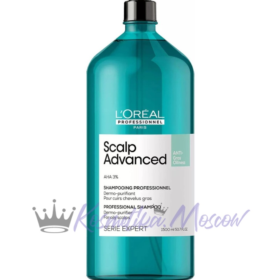 шампунь для жирной кожи головы Loreal Scalp Advanced -1500мл